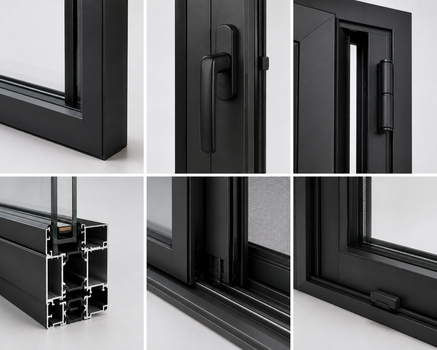 Aluminium profile and door handle for aluminium systems